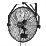 VEVOR 450 mm pramoninis sieninis ventiliatorius, 3 greičiai, IP44 variklis, reguliuojamas kampas, didelė oro srovė dirbtuvėms ir sandėliams