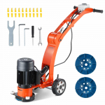 VEVOR 180mm Betono &Scaron;lifuoklis 2.0HP Su Reguliuojamu Rankenėle ir Keičiamais Deimantiniais Diskais