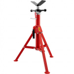 VEVOR reguliuojamas V formos vamzdžių stovas, 0.3&ndash;30.5 cm, auk&scaron;tis 71&ndash;132 cm, apkrova 1134 kg, sulankstomas, anglinis plienas