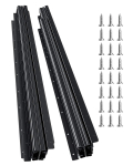 VEVOR 100cm stiprios apkrovos stalčiaus bėgeliai po spintele, visi&scaron;kai i&scaron;traukiami, 118kg apkrova, tylus veikimas, juodi
