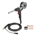 VEVOR 135A ritės pistoletas su 3 m kabeliu, Spoolmate 100 pakaitalas, 0,8&ndash;0,9 mm vielai, 11 antgalių, ER4043 0,9 mm aliuminio MIG viela