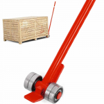 VEVOR Sunkiųjų Krovinių Svirtinis Strypas su Ratukais, 3T Talpa, 152.4 cm Plieninė Rankena, Pramoniniam Naudojimui
