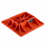 VEVOR sunkiems darbams skirtas domkrato pagrindas 295x295 mm, 3,2 t galimybė, neslystanti atrama 185x120 mm domkratams, raudonas