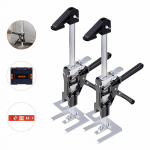 VEVOR 2 vnt. darbo taupymo domkratas, 200 kg apkrova, 235 mm kėlimas, metalinis rankinis įrankis su magnetiniu gulsčiuku, durims, baldams