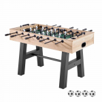 VEVOR 140 cm Stalo Futbolo Stalas Namams ir Žaidimų Kambariui, Patvarus MDF Futbolo Stalas su 4 Kamuoliukais, Ta&scaron;kų Skaitikliu, Puodelių Laikikliais