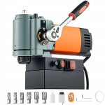 VEVOR 1300W žemo profilių magnetinis gręžtuvas, 35mm skersmuo, 45mm gylis, 10000N jėga, 650RPM, ne&scaron;iojamas su Weldon kotu
