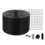 VEVOR 20 x 3048 cm saulės panelių apsauga nuo pauk&scaron;čių su 100 tvirtinimų, 12,7 mm PVC danga, atsparus rūdims