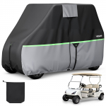 VEVOR golfo vežim uždangalas 2+2/4 keleiviams, 600D vandeniui atsparus Oxford, PU danga, stogui iki 280&times;122&times;170 cm, 3 durys