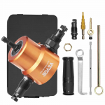 VEVOR Dvigubos Galvos Metalo Pjovimo Antgalis Grąžtui &ndash; Pjauna Plieną, Aliuminį, Plastiką iki 2.0mm, 360&deg; Galvutė