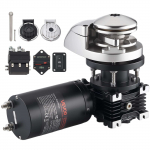 VEVOR 12V 600W vertikalus inkarų keltuvas valtims 6&ndash;11m, traukos jėga iki 320kg, tinka 6.35mm grandinėms ar 14.3/15.9mm virvėms, 316 plienas