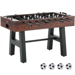 VEVOR 140 cm pilno dydžio stalo futbolas namams ir žaidimų kambariui, 26 žaidėjai, 4 kamuoliukai, 2 puodelių laikikliai, MDF, reguliuojamos kojos