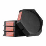 VEVOR guminiai RV domkrato padeliai, 4 vnt., 23 cm apvalios stabilizatoriaus kojelės, 2268 kg talpa, priekaboms ir kemperiams