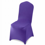 VEVOR 50 violetinių tamprių kėdžių užvalkalų, poliesterio-spandekso užvalkalai kėdėms iki 51x45x95 cm &ndash; vestuvėms ir renginiams