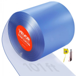 VEVOR permatoma PVC juostų užuolaida, 30,8 m x 30,5 cm, 3 mm storio, &scaron;aldytuvams, sandėliams, garažams, tvartams, naminių gyvūnų durims