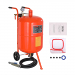 VEVOR 75,7L auk&scaron;to slėgio smėliasrovė su 4 keraminiais antgaliais, 60&ndash;110 PSI, mobili 20 Gal abrazyvinė talpa su žarna
