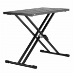 VEVOR Ne&scaron;iojamas DJ stalas, 820x495mm tinklelis, reguliuojamas auk&scaron;tis 685&ndash;855mm, sulankstomas plieninis DJ stendas