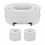 VEVOR 30.5m Mini Split vamzdžių rinkinys &ndash; 6.4mm & 9.5mm variniai vamzdžiai su izoliacija, veržlėmis ir juostomis &Scaron;VOK/silumos siurbliams