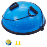 VEVOR Pusrutulio Balanso Treniruoklis 58cm, 300kg Apkrova, su Pasiprie&scaron;inimo Juostomis ir Pompa, Visam Kūnui, Mėlynas