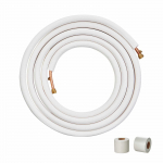 VEVOR 7620mm Mini Split vamzdžių rinkinys su 6.4mm ir 9.5mm variniais vamzdžiais, triguba izoliacija HVAC ir &scaron;ilumos siurbliams