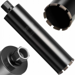 VEVOR 102 mm &scaron;lapio gręžimo deimantinis grąžtas, 356 mm gylis, 1-1/4 in-7 sriegis, betonui ir mūrui