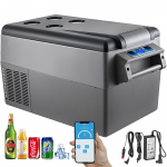 VEVOR 35L Ne&scaron;iojamas Automobilinis &Scaron;aldytuvas su Kompresoriumi, Bluetooth ir Akumuliatoriaus Apsauga -12/24V Kelionėms, Kempingui