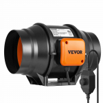 VEVOR 152,4 mm ortakinis ventiliatorius 550 m&sup3;/h su kintamu greičiu, tylus AC variklis, augalų auginimui, hidroponikai, vėdinimui