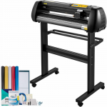 VEVOR 720mm vinilo pjaustymo aparatas su stovu ir SignMaster programine įranga, reguliuojamas greitis/spaudimas ženklams ir lipdukams