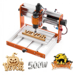 VEVOR 3 a&scaron;ių CNC graviravimo frezavimo staklės su 500W velenėliu, 300x180x80mm darbo zona, be kompiuterio valdymas, medžioms ir plastikui