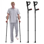 VEVOR lengvi sulankstomi dilbio ramentai suaugusiems, reguliuojamas auk&scaron;tis 140&ndash;180 cm, atvira rankena, 1 pora, 160 kg apkrova