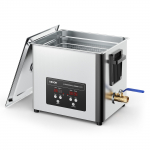 VEVOR 10L Ultragarsinis valiklis 180W 40kHz su skaitmeniniu ekranu ir krep&scaron;eliu, papuo&scaron;alams, laikrodžiams, įrankiams