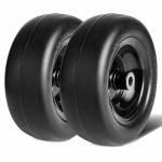 VEVOR beorio PU žoliapjovės ratai su ratlankiais 280x100 mm, 2 vnt., 20 adapterių, 3.4" stebulė, 19 mm įvorė, traktoriams ir vejapjovėms