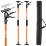 VEVOR reguliuojami spintelių kėlimo strypai, 2 vnt., 116&ndash;290 cm, 70 kg apkrova, teleskopiniai strypai gipso kartonui ir spintelėms