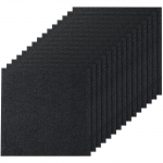 VEVOR lipnios kiliminės plytelės 61x61 cm, mink&scaron;tos grindų plytelės, lengvas montavimas, 15 vnt., anglies juoda