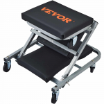 VEVOR 2-in-1 riedantis automobilio remonto gultas ir mechaniko suoliukas, 136 kg, 6 ratukai, žemas profilis, garažui, juodas