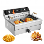 VEVOR 3000W Komercinis Elektrinis Gruzdintuvas su 29L Aliejaus Talpa, Nerūdijančio Plieno, Termoreguliacija, Virtuvėms ir Restoranams