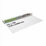 VEVOR Namų Apvyniojimo Plėvelė 2740x22860 mm, 0,13 mm Storio Garų Barjeras, Atspari PE Plėvelė Statyboms, Balta