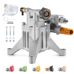 VEVOR auk&scaron;to slėgio plovimo siurblys 3300 PSI, 22mm vertikali a&scaron;is, 11 L/min, rinkinys su 5 antgaliais, tinka RYOBI, Honda, Briggs