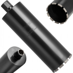 VEVOR 127 mm &scaron;lapio gręžimo deimantinis grąžtas, 356 mm gylis, 1-1/4 in-7 sriegis, betonui, mūrui, plytoms