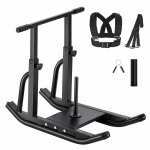 VEVOR reguliuojamos plieninės svorių rogės greičio treniruotėms, traukimo/stūmimo rogės su diržu, tinka 25/51 mm diskams, 125 kg apkrova