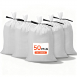 VEVOR 50 tvirti 40x66 cm smėlio mai&scaron;ai su rai&scaron;teliais, atsparūs UV ir ply&scaron;imui, 22,6 kg talpa, apsaugai nuo potvynių