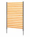 VEVOR Medinė Privatumo Tvorelė 99x155 cm &ndash; Lauko AC/&Scaron;iuk&scaron;lių Dėžės Uždanga su Metaliniais Kuolais, Lengvas Savamontažas