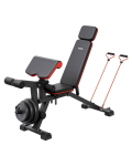 VEVOR reguliuojamas svorių suolas 360kg su kojų tiesikliu ir bicepso atrama, viso kūno treniruotėms namų sporto salėje