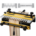 VEVOR kregždės uodegos &scaron;ablonas 310 mm, 12" plotis, 5 frezos, 6 &scaron;ablonai, aliuminio medienos frezavimo &scaron;ablonas stalčiams ir spintelėms