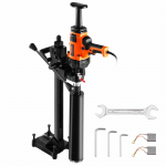 VEVOR 2000W gręžimo ma&scaron;ina su stovu, 20&ndash;160 mm skersmuo, &scaron;lapiam/sausam betonui, rankinis ir su stovu