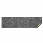VEVOR 6mm storio neslystantis kilimo padėklas 61x244cm, dvipusis veltinio+latekso pagrindas 1.52㎡ plotui, saugus visų tipų grindims, pilkas