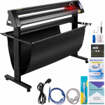 VEVOR 1350 mm vinilo pjaustyklė su LED ekranu, optiniu jutikliu, stovu, suderinama su SignCut ir Signmaster programomis