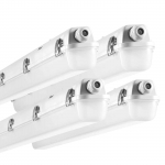 VEVOR 1270mm LED Sandari &Scaron;viestuvai 60W/50W/40W, 5000K IP65 Atsparus Vandeniui, 5400&ndash;7400LM Sandėliams, Garažams, Plovykloms, 4 vnt.