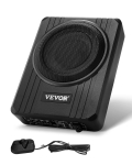 VEVOR 20cm 400W Plonas Po Sėdyne Automobilinis Žemų Dažnių Garsiakalbis su Integruotu Stiprintuvu, RCA/Auk&scaron;to Lygio Įėjimas, Garsumo Valdymas