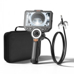 VEVOR 360&deg; artikuliuojamas endoskopas boreskopo kamera, 6" IPS HD ekranas, 8 mm zondas, 1,5 m laidas, 1080p, 8X priartinimas, IP67, 7000 mAh