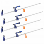 VEVOR 4 vnt. 91,4 cm medienos spaustuvai, 272 kg apkrova, 63,5 mm gylis, ketaus ir plieno F-spaustuvai, lengva naudoti